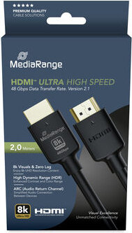 Ultra High Speed HDMI-kabel (versie 2.1, 8K, HDR, 2 meter)
