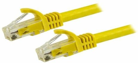 Cat6 Patchkabel (snagless RJ45 connectors, geel, 15 meter)