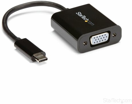 USB-C naar VGA adapter (18 cm, zwart)