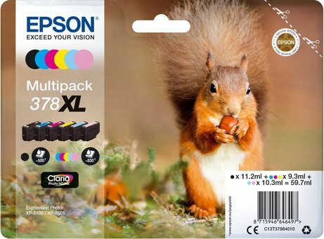 T3798 inkjetcartridges 378Xl multipack