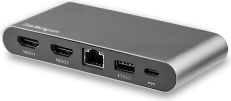 USB-C Multiport Docking Adapter : 2 x 4K HDMI & GBLAN