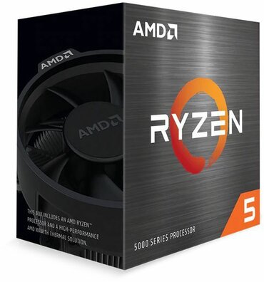 Socket AM4 : Ryzen 5-5600X, 3,7 GHz, 6-cores, 12 threads, 32 MB cache