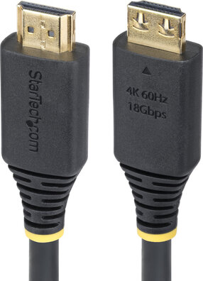 HDMI2-CABLE-GRIP-10F High Speed HDMI Cable M/M (met grippingconnectors, 4K 60Hz, 3 m, shielded, zwart)