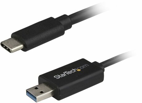 USBC3LINK USB-C naar USB datatransferkabel (Mac/Windows, USB 3.0, 2 meter, zwart)