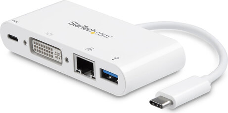 USB-C Multiport Adapter (DVI, GBLAN, USB 3.0)