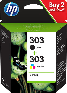 3YM92AE inkjetcartridges 303 (zwart + kleur)