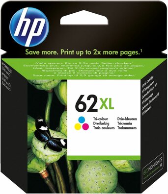 C2P07AE#UUS inkjetcartridge nr. 62XL kleur (415 afdrukken)