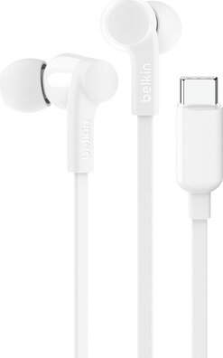 Earbuds (volumeregeling, wit)