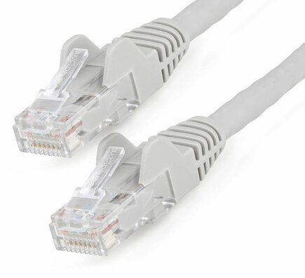 N6LPATCH2MGR LSZH Cat6 Ethernet kabel (10 Gigabit Snagless, RJ45, 100 Watt PoE, grijs, 2 m)