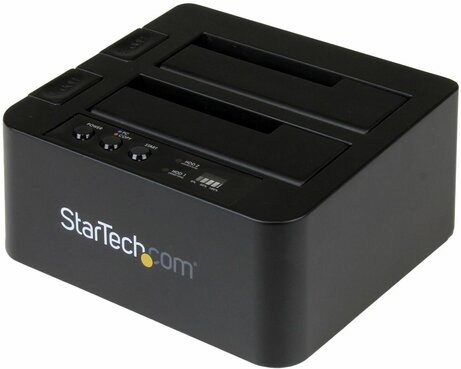USB 3.1 Standalone Duplicator Dock voor 2,5" en 3,5" SATA SSD/HDD schijven (Fast-Speed Duplication)