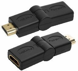Adapter HDMI F naar HDMI M (180° draaibaar)