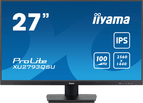 ProLite XU2793QSU-B7, 27" 2560 x 1440 QHD IPS, USB-Hub, speakers