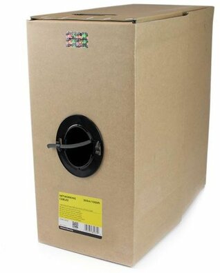 Bulk Cat6 Solid UTP netwerkkabel (300 meter, grijs)