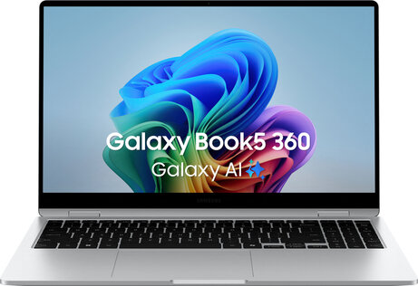 Galaxy Book 5 360 NP750QHA-KB1BE (15,6" Full HD AMOLED touch, Intel Core Ultra 7-256V, 16 GB, 512 GB NCMe PCIe SSD, Windows 11, zilver)
