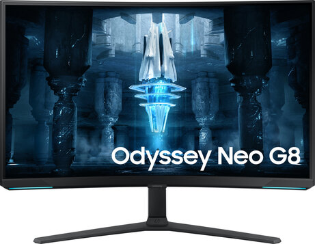 Odyssey Neo G8 S32BG850NP QLED 32", gaming, curved, 3840 x 2160 4K, 240 Hz, VA, 1.000.000:1, Quantum HDR 2000, 1 ms, 2 x HDMI, DisplayPort, zwart/wit