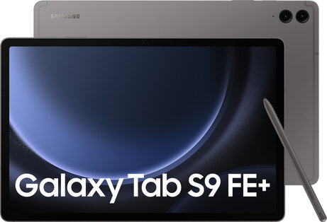 Galaxy Tab S9FE+ (12,4", 2560 x 1600, 128 GB opslag, 8 GB RAM, Android 13, grijs)