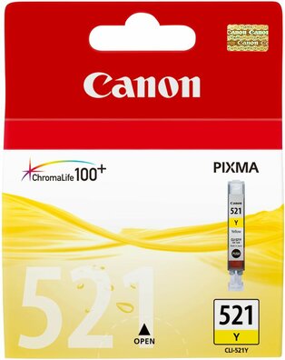 CLI-521 inkjetcartridge geel (9 ml, Chromalife 100+)