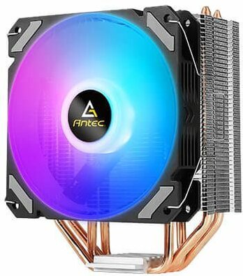 A400i Processor cooler (voor LGA1156, AM2, AM2+, LGA1366, AM3, LGA1155, AM3+, LGA2011, FM1, FM2, LGA1150, FM2+, LGA1151, AM4, LGA1200 en LGA1700, copper heat pipes, aluminium fins, 120 mm)