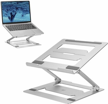 Foldable Laptop Stand (aluminium, voor 15,6" laptops)