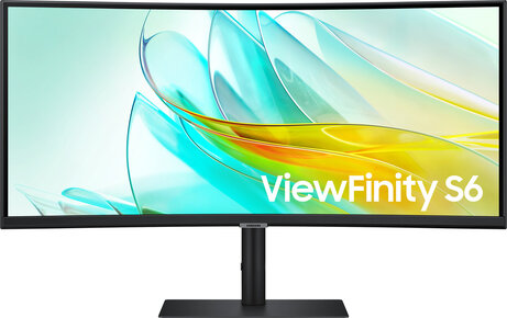ViewFinity S6 S34C652UAU LED curved 34", 3440 x 1440 UWQHD 100 Hz, VA, 3000:1, HDR10, 5 ms, HDMI, DisplayPort, USB-C, speakers, zwart