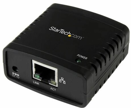 10/100 Mbps Ethernet naar USB 2.0 Network LPR Print Server (USB Print Server met 10Base-T/100Base-TX Auto-sensing, Supports LPR network printing & Bonjour Services)