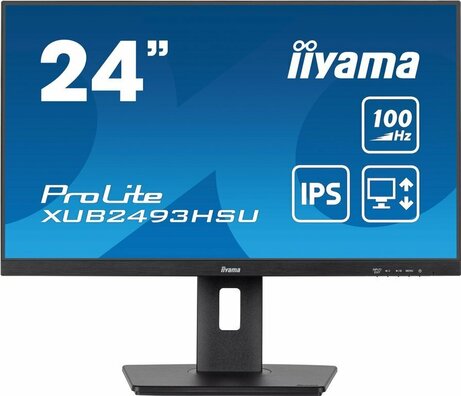 XUB2493HSU-B7 24" IPS, Full HD 100 Hz, 1 ms, speakers, HDMI, DisplayPort, 2 x USB 2.0, in hoogte verstelbaar