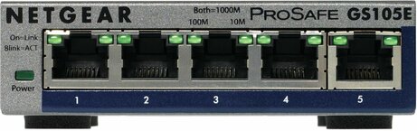 ProSafe Plus GS105Ev2 unmanaged switch (5 x 10/100/1000 Mbps, desktop)