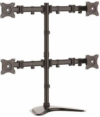 Quad Monitor Stand (Heavy Duty Steel, voor 4 monitoren, tot 27")