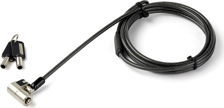 LTULOCKKEY 3-in-1 Universal Laptop Cable Lock (K-Slot, Nano & Wedge Slot, 2,03 m)