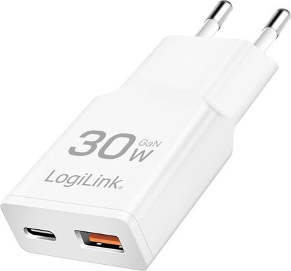 Lader 1 x USB-C 30 Watt + 1 x USB-A 18 Watt (zwart)