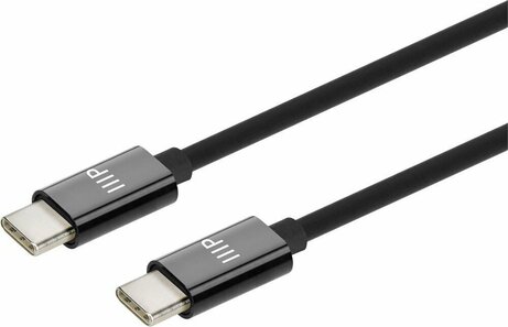 USB-C kabel M/M (50 cm, data en laden, 60 Watt, zwart)