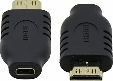 Micro HDMI F naar mini HDMI M adapter