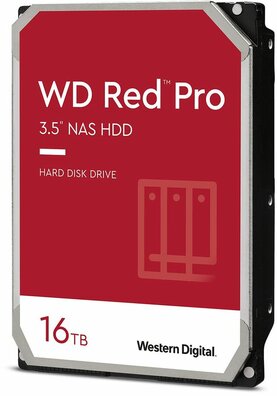 16.000 GB WD161KFGX WD Red Pro NAS Hard Drive (3,5", SATA 6 Gb/s, 7200 rpm, 512 MB cache)