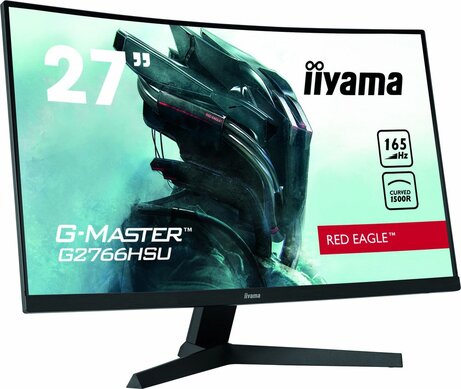 G-MASTER Red Eagle G2766HSU-B1 LED 27", curved, 1920 x 1080 Full HD 165 Hz, VA, 3000:1, 1 ms, 2 x HDMI, DisplayPort, speakers, mat zwart