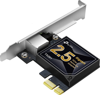 TX201 V1 Network adapter (PCIe 2.1 x4 low profile, 100M/1G/2.5G Gigabit Ethernet)