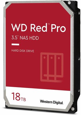 18.000 GB WD Red Pro NAS Hard Drive WD181KFGX (3,5", SATA 6 Gb/s, 7200 rpm, 512 MB cache)