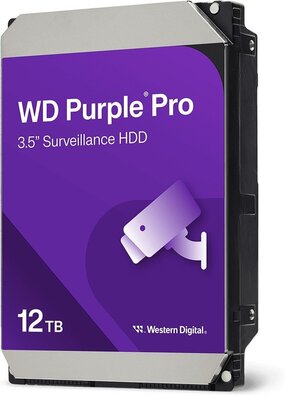 12.000 GB WD Purple Pro WD122PURP (3,5", SATA 6 Gb/s, 7200 rpm, 512 MB cache)