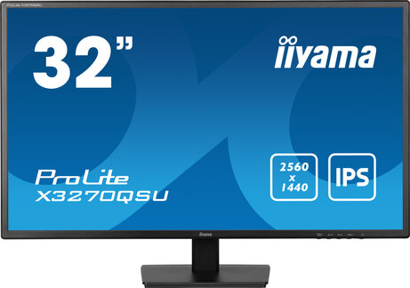 ProLite X3270QSU-B1 LED 32", 2560 x 1440 WQHD 100 Hz, IPS, 1200:1, 3 ms, 2 x HDMI, DisplayPort, speakers, mat zwart