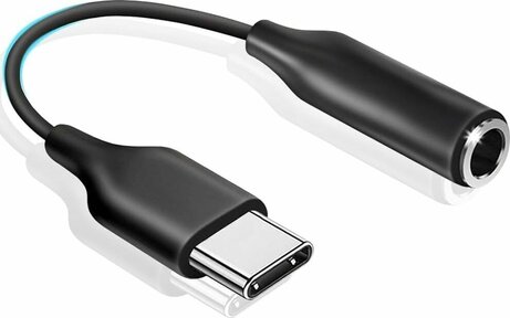 USB-C naar 3,5 mm audio jack adapter