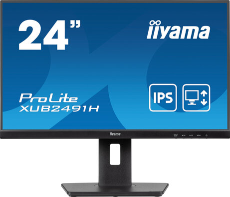 ProLite XUB2491H-B1 LED 24", 1920 x 1080 Full HD, 100 Hz, IPS, 1300:1, 0,5 ms, HDMI, DisplayPort, mat zwart