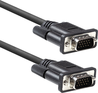 AC3510 VGA-kabel M/M (1,8 m, molded, thumbscrews, zwart)