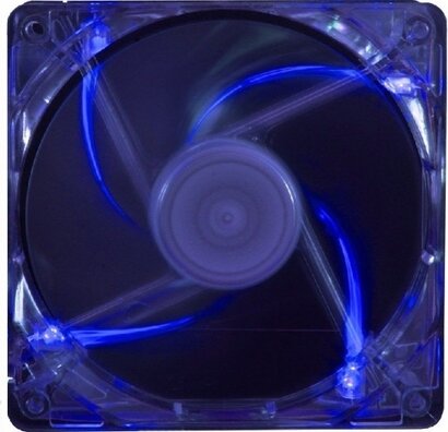 Fan 120 mm (transparant, blauwe LED)