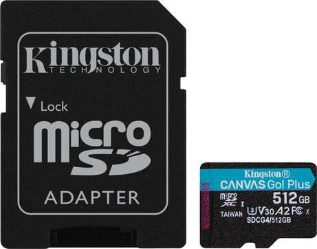 Canvas Go! Plus Flash memory card 512 GB (A2, Video Class V30, UHS-I U3, Class 10, microSDXC UHS-I)