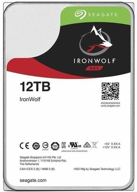 12.000 GB IronWolf ST12000VN0008 (3,5", SATA 6 Gb/s, 7200 rpm, 256 MB cache)