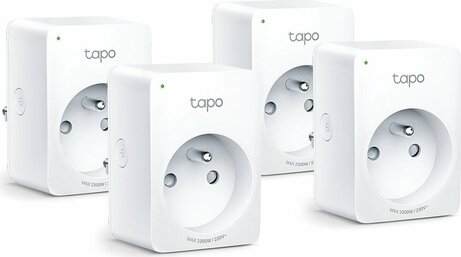 Tapo P110 Mini Smart Wi-Fi Socket Energy Monitor smart plug (max. 3680 Watt, wit, 4-pack)