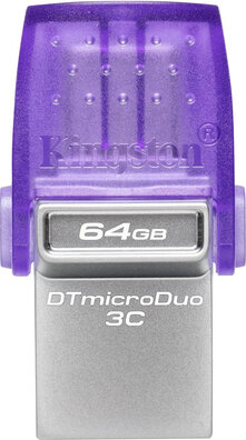 DTDUO3CG3/64GB DataTraveler microDuo 3C USB flash drive 64 GB (USB 3.2 Gen 1, USB-C)
