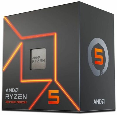 Socket AM5 : Ryzen 5-7600, 3,8 GHz, 6-core, 12 threads, 32 MB cache (box)