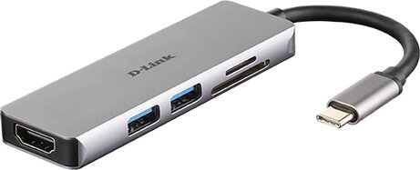 DUB-M530 5-in-1 USB-C Hub met HDMI en SD/microSD cardreader