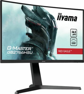 G-MASTER Red Eagle GB2766HSU-B1 LED 27", curved, 1920 x 1080 Full HD 165 Hz, VA, 3000:1, 1 ms, 2 x HDMI, DisplayPort, speakers, mat zwart)