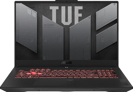 TUF Gaming FA707NU-HX135W (17,3" Full HD 144 Hz, AMD Ryzen 5-7535HS, 16 GB DDR5, 512 GB PCIe NVMe G4 SSD, GeForce RTX 4050, Windows 11 Home, grijs, Azerty BE)